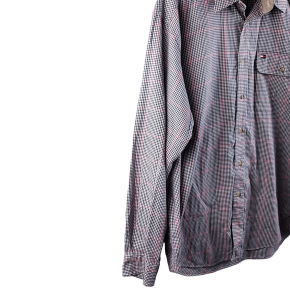 Tommy Hilfiger Men's Long Sleeve Button-Up Plaid Shirt Size XL - Picture 7 of 16